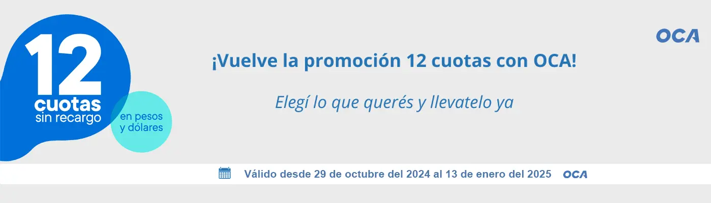 Promoción 12 cuotas OCA 